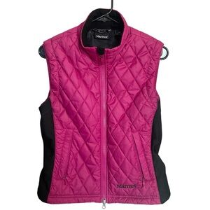 Marmot Medium Kitzbuhel Insulated Vest Pink and Black Quilted
